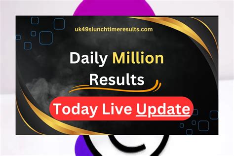 daily million results today 2pm and 9pm draws